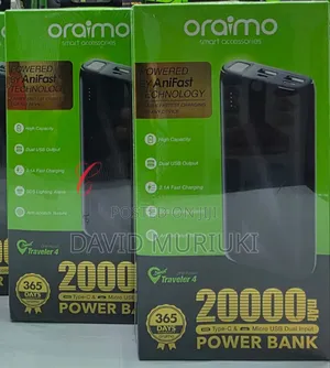 Oraimo Traveler 4 Opb-P204d 20,000mah Power Banks