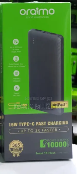 Oraimo Toast 15 Flash Opb-1100d 10,000mah Power Bank