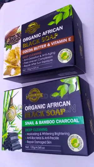 Organic African Black Soap.