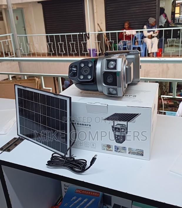 V380 Dual Lens 4g Solar Camera 6mp Battery Powered - main view