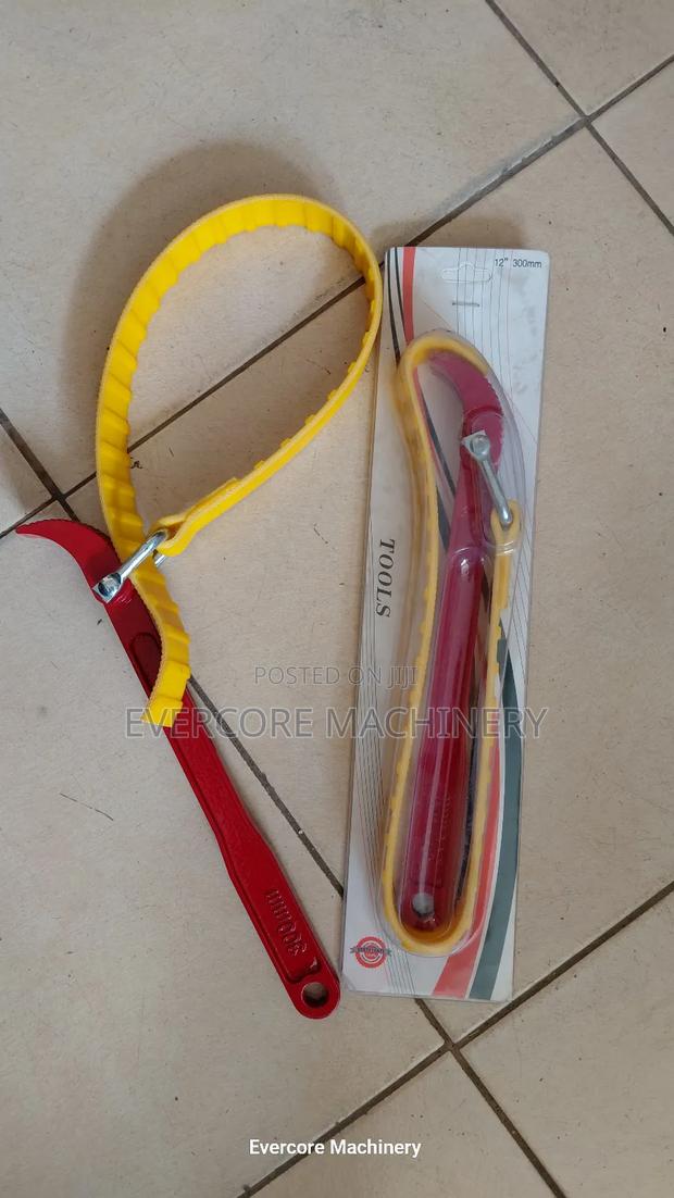 Heavy-Duty Strap Wrench Tool Oil Filter Opener