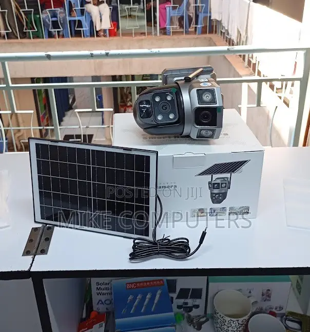 Solar Powered 4g Sim Dual Lens Outdoor PTZ Network Camera