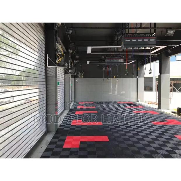 Heavy-Duty Interlocking Garage Mats – Tough Durable - main view