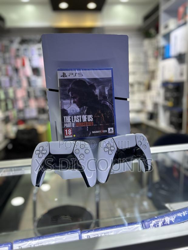 Used Playstation 5 Slim and 2 Controllers With the Last of Us 2 Bundle