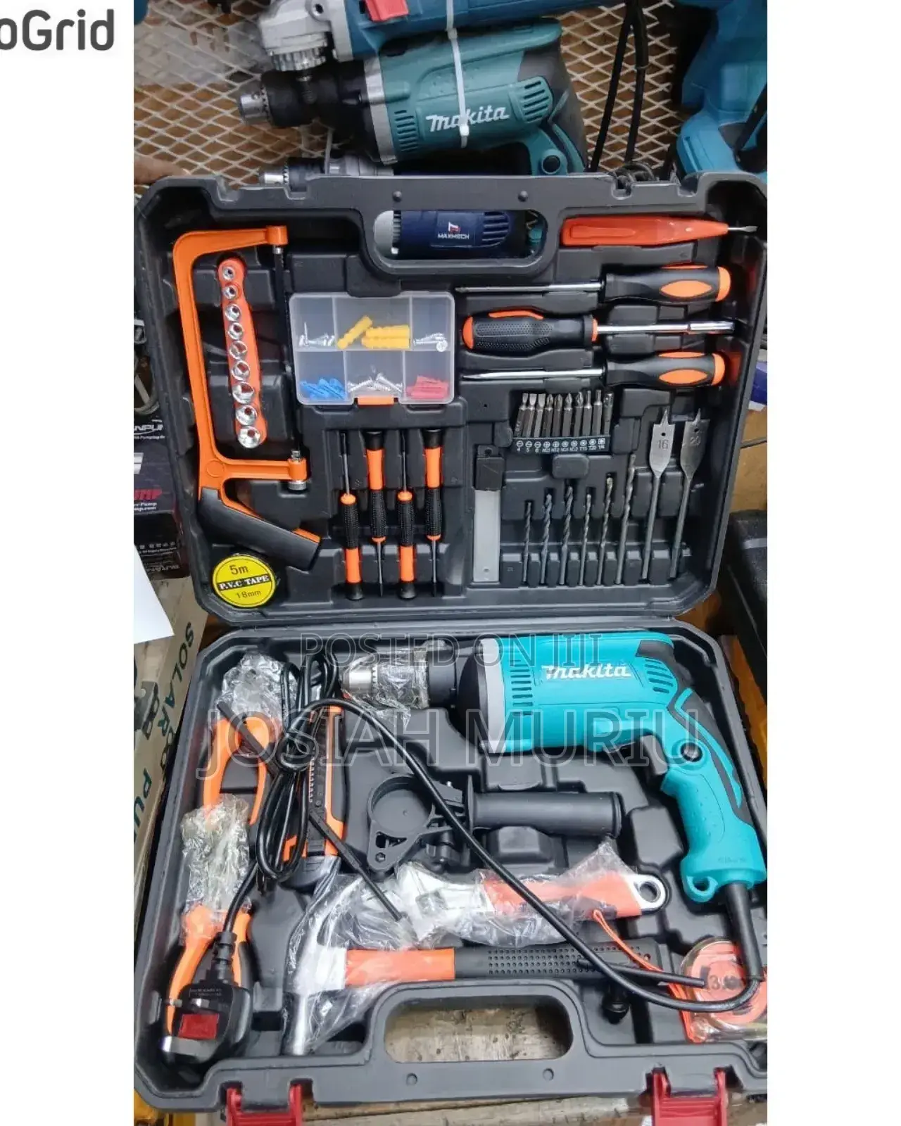 Professional Corded Drill Multi-Tool Kit in Carry Case