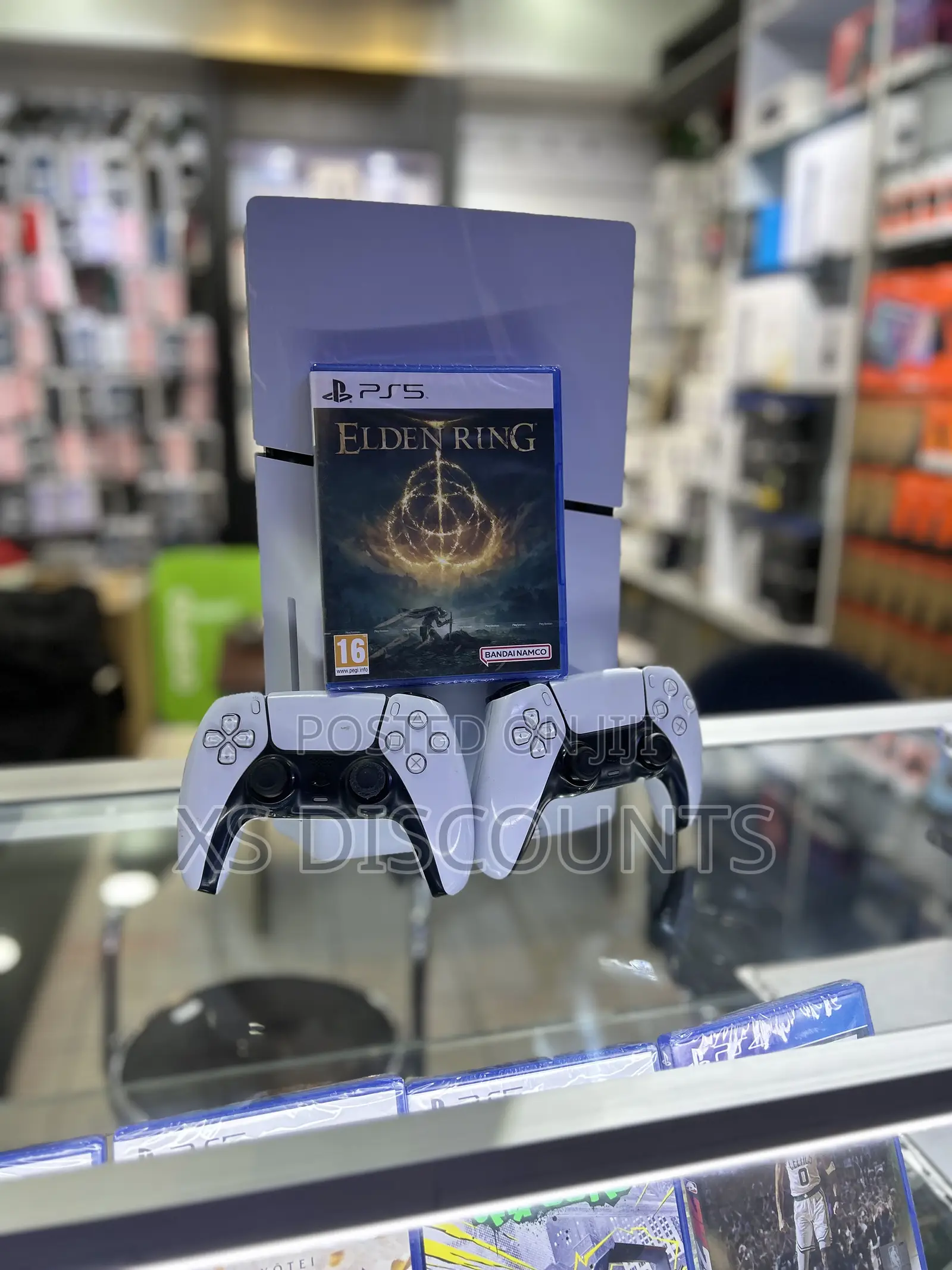Used Playstation 5 Slim With 2 Controllers And Elden Ring Bundle