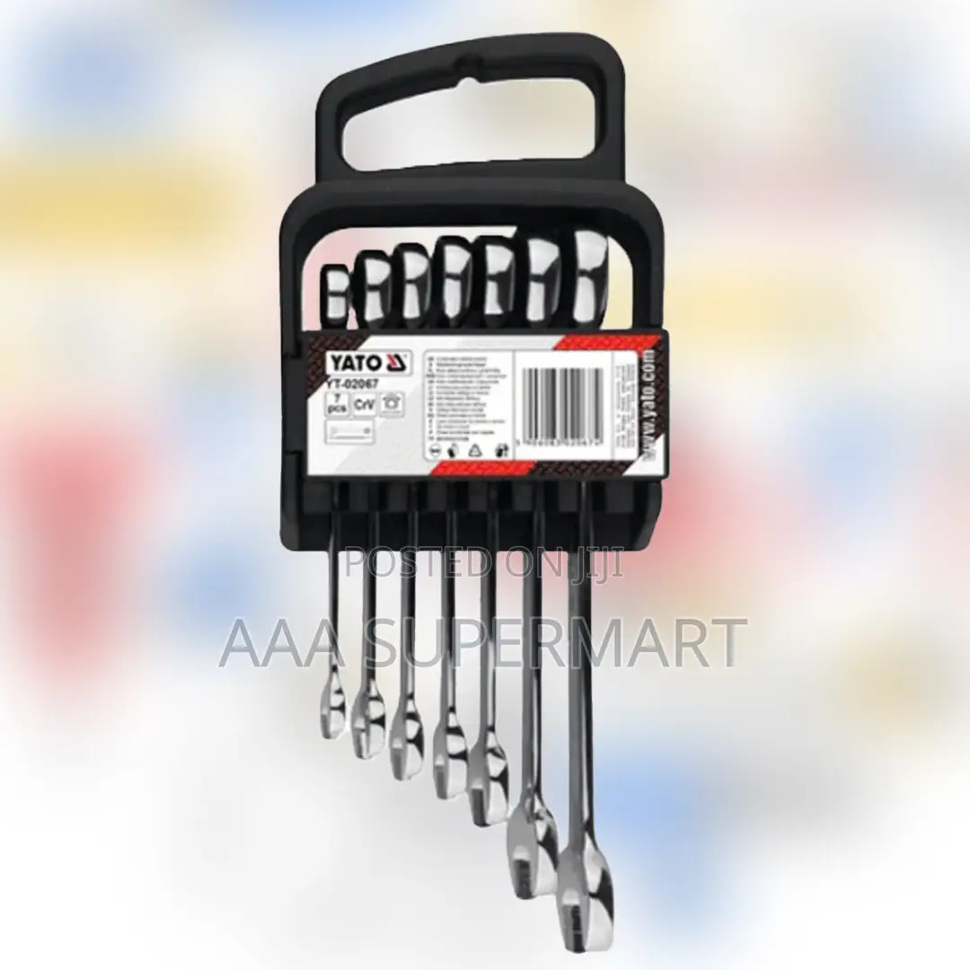 Yt-02067 7pcs Combination Rachet Spanner Set