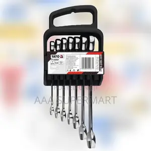 Yt-02067 7pcs Combination Rachet Spanner Set