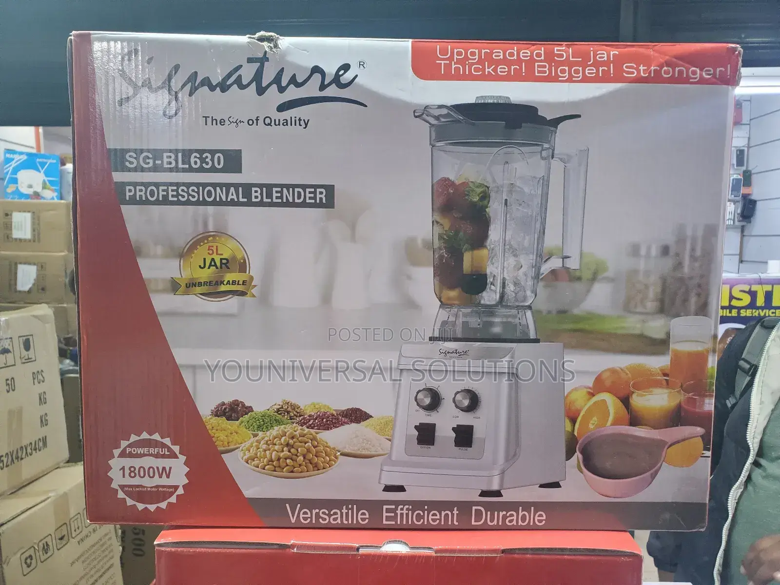 Signature 1800 Watts Commercial Blender With 5 Litres Jar