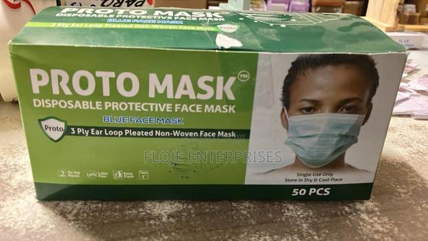 Face Mask 3 Ply (Box Of 50) Adult Protomask