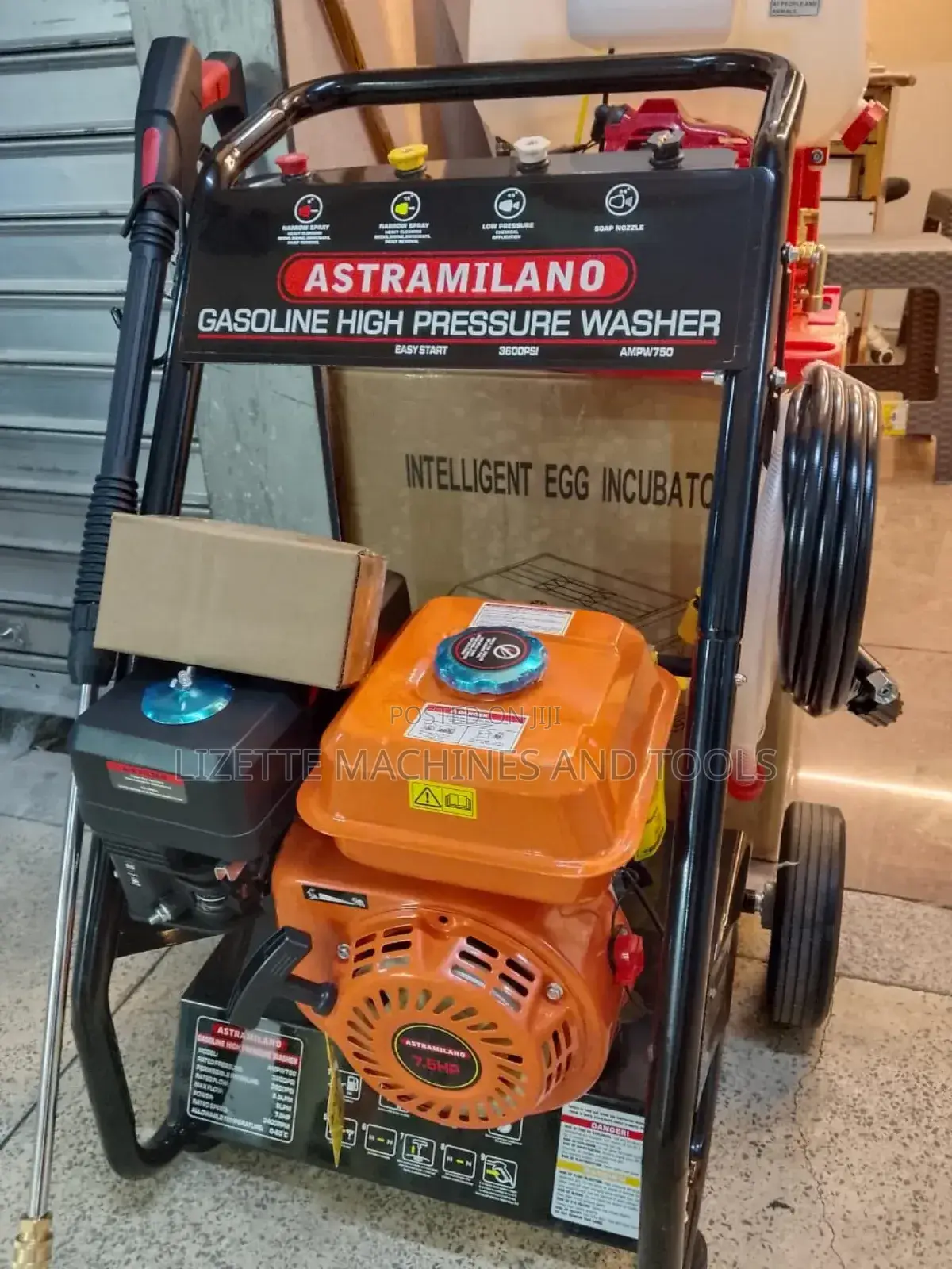 Astramilano 7.5hp Gasoline High Pressure Washer