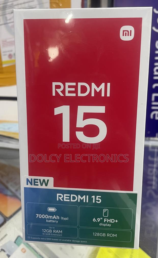 New Xiaomi Redmi 15 128 GB Black - main view