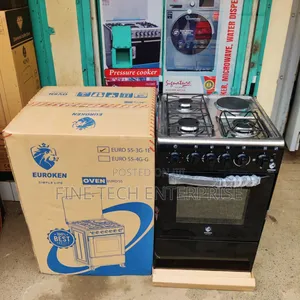 Euroken Standing Cooker 3g+1e With Electric Oven 50x55cm Cooker