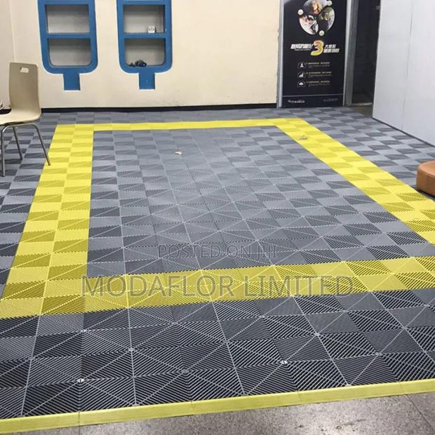 Interlocking Workshop Garage Mats – Durable Easy Maintenance - main view
