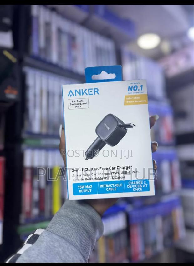 2 In 1 Clutter-free  Nano Car Charger Anker - main view