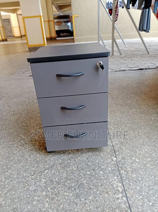 Gray Pedestal Drawers - thumbnail 2