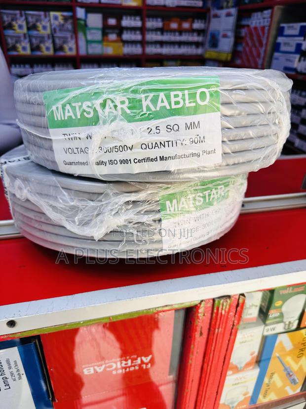Matstar 2.5mm Twin With Earth Cable for Building Installations