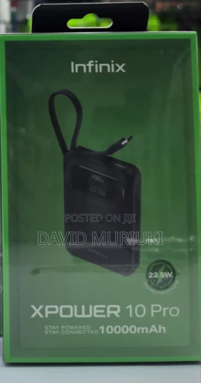 Infinix Xpower 10 Pro Xp10pro 10000mah *22.5w Two Way Fast Charger