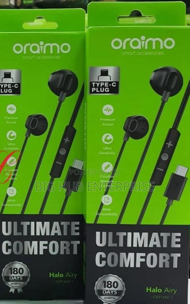 Oraimo Halo Airy Oep-650 Type C Ultimate Comfort Earphones