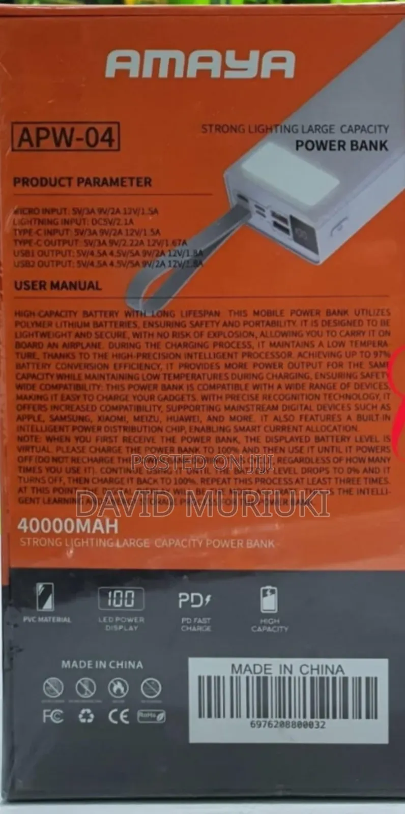 Amaya Apw-04 40000mah Power Banks