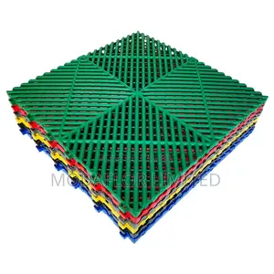 Fast-Drain Interlocking Garage Mats – Perfect for Wash Bays