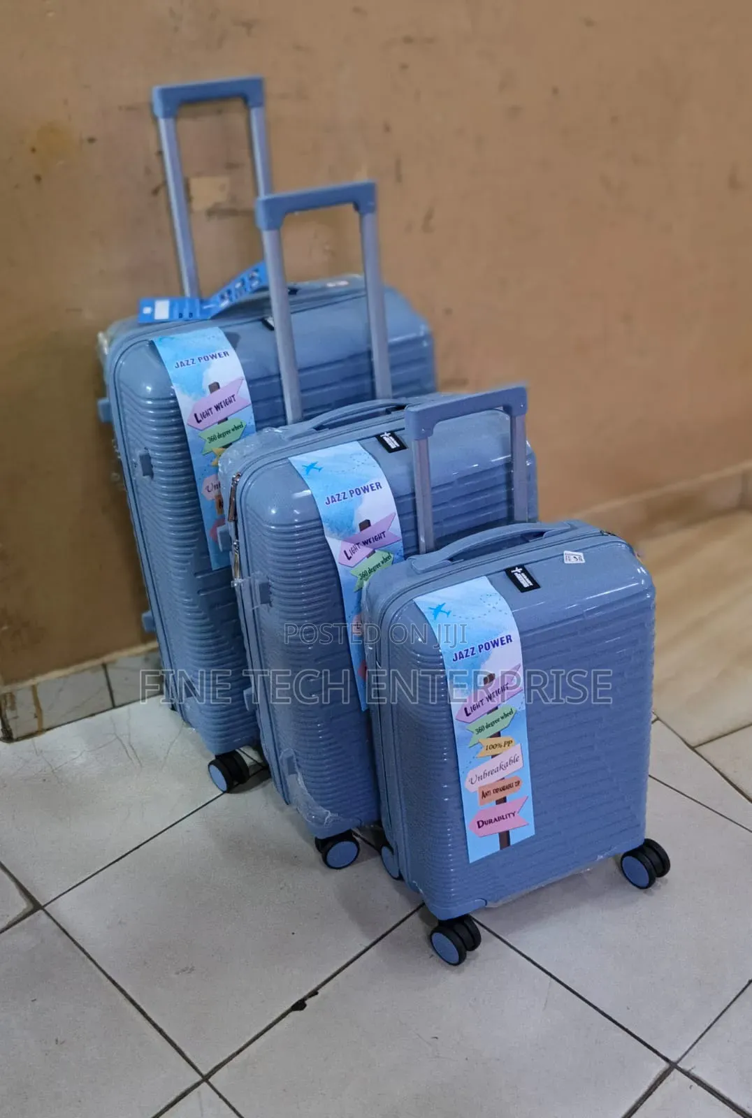 3 in 1 Unbreakable Pp Rubber Suitcase