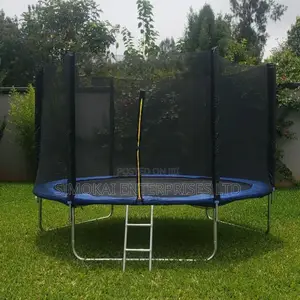 10ft All Weather Trampoline With Ladder & Side Protection
