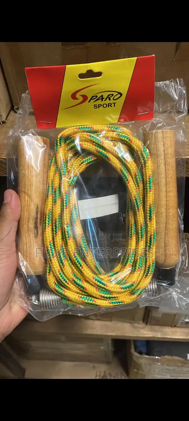 Skipping Rope Cotton Wooden Handle Sparo 10 Feet - thumbnail 2