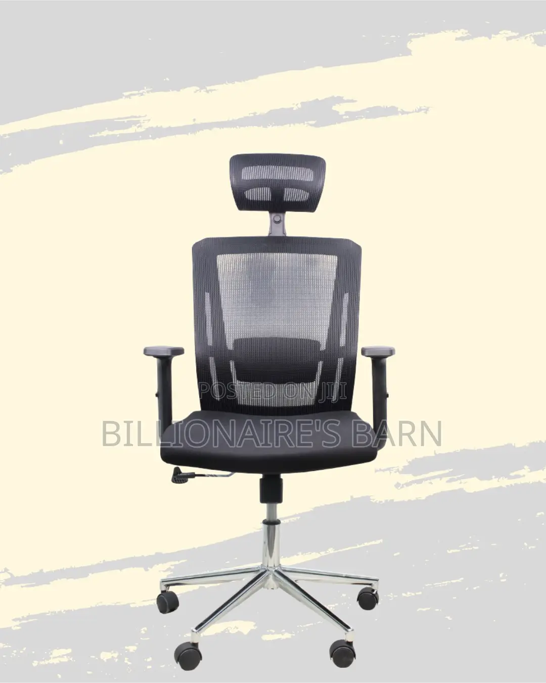 Sleek Mesh Chair With Chrome Base | Comfort Meets Style