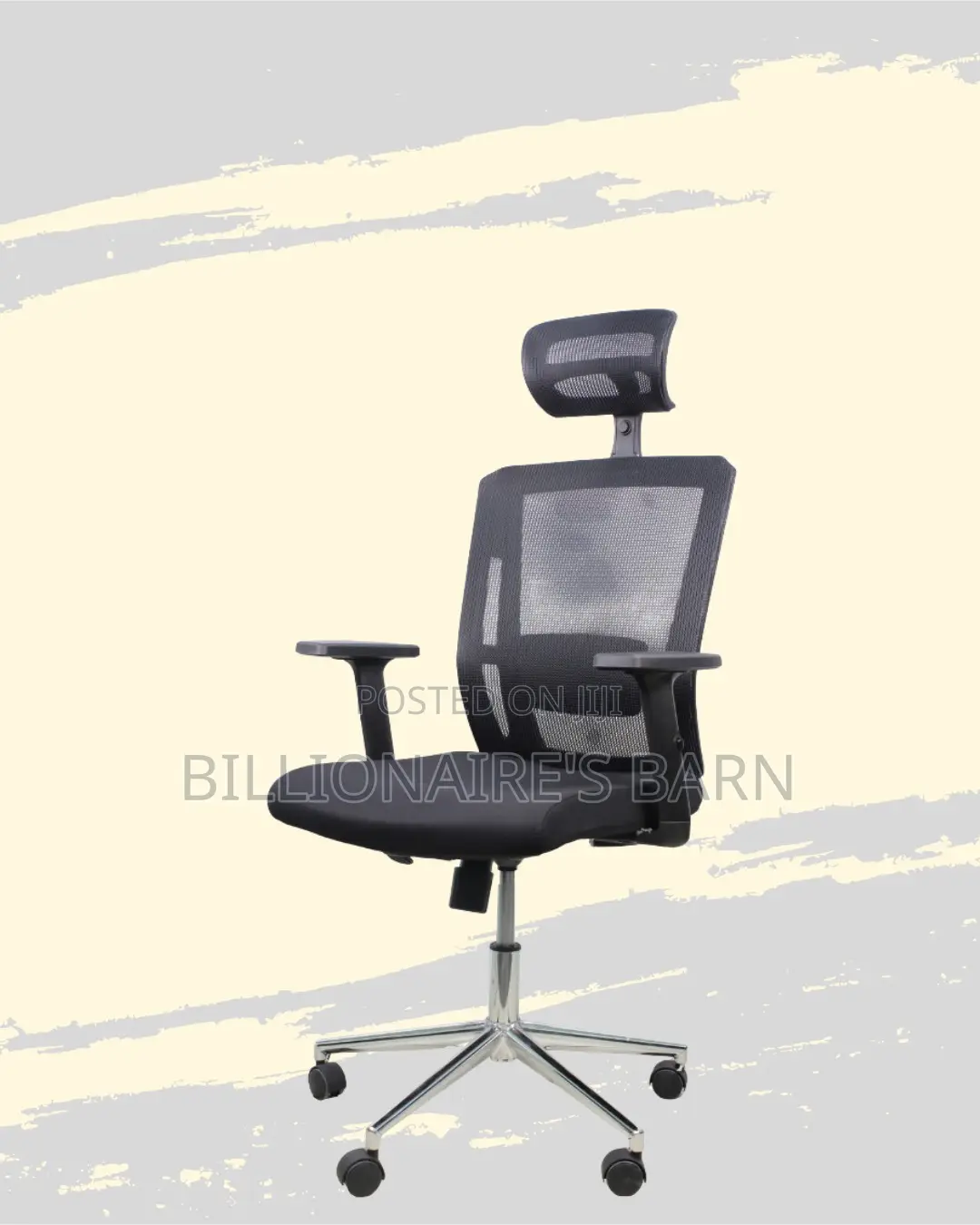 Sleek Mesh Chair With Chrome Base | Comfort Meets Style