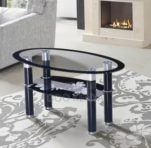 Home Table; Custom Glass-Top Coffee Table for Home Interior Furniture