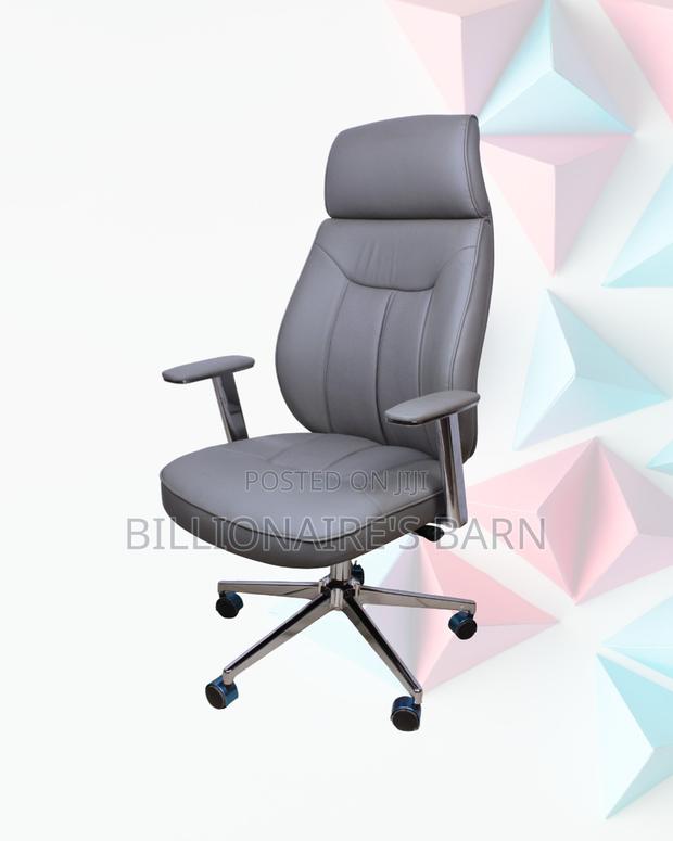 Swivel Office Padded Armrests Grey | Same-Day Delivery Available