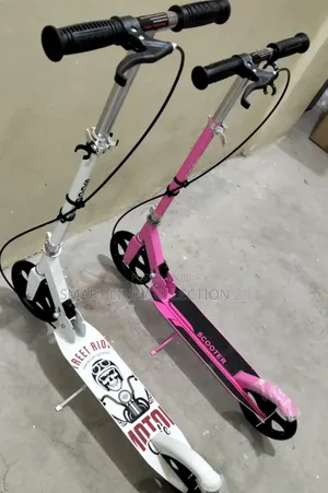 Big Wheels Metallic Scooter With Hand Brakes