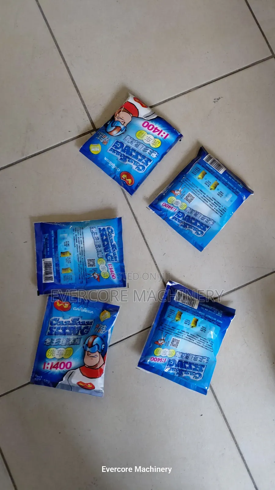 Best Quality Powder Carwash Soap Sachets.