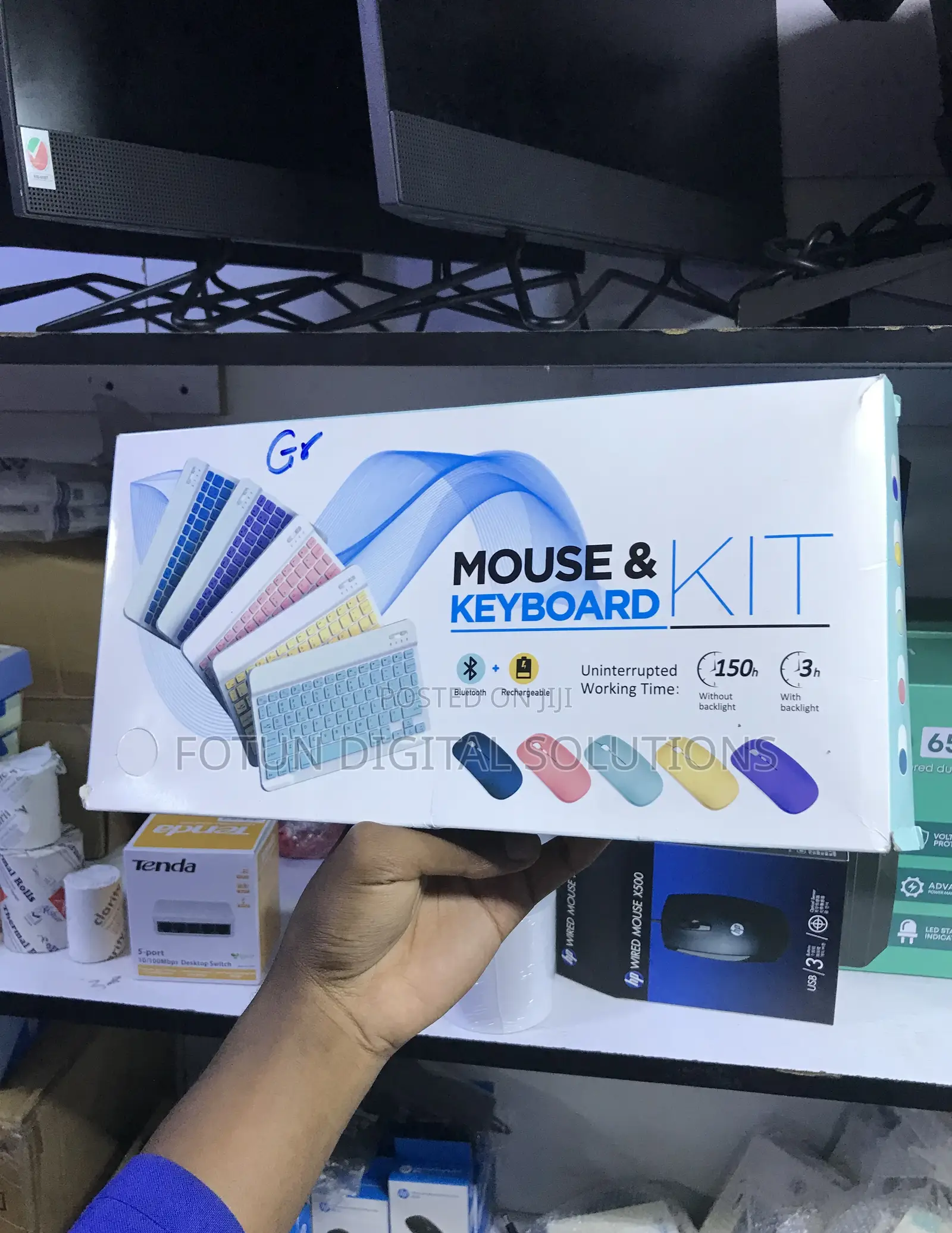 Slim Rechargeable Keyboard Mouse Combo - Portable Stylish