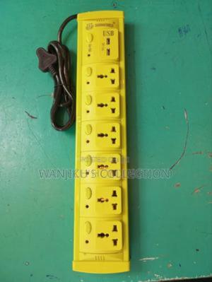 Six Way Extension Socket With Usb Charging Ports - main view