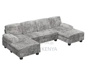 Home Sofa; L-Shaped Soft Cushion Fabric Sofa for Living Room