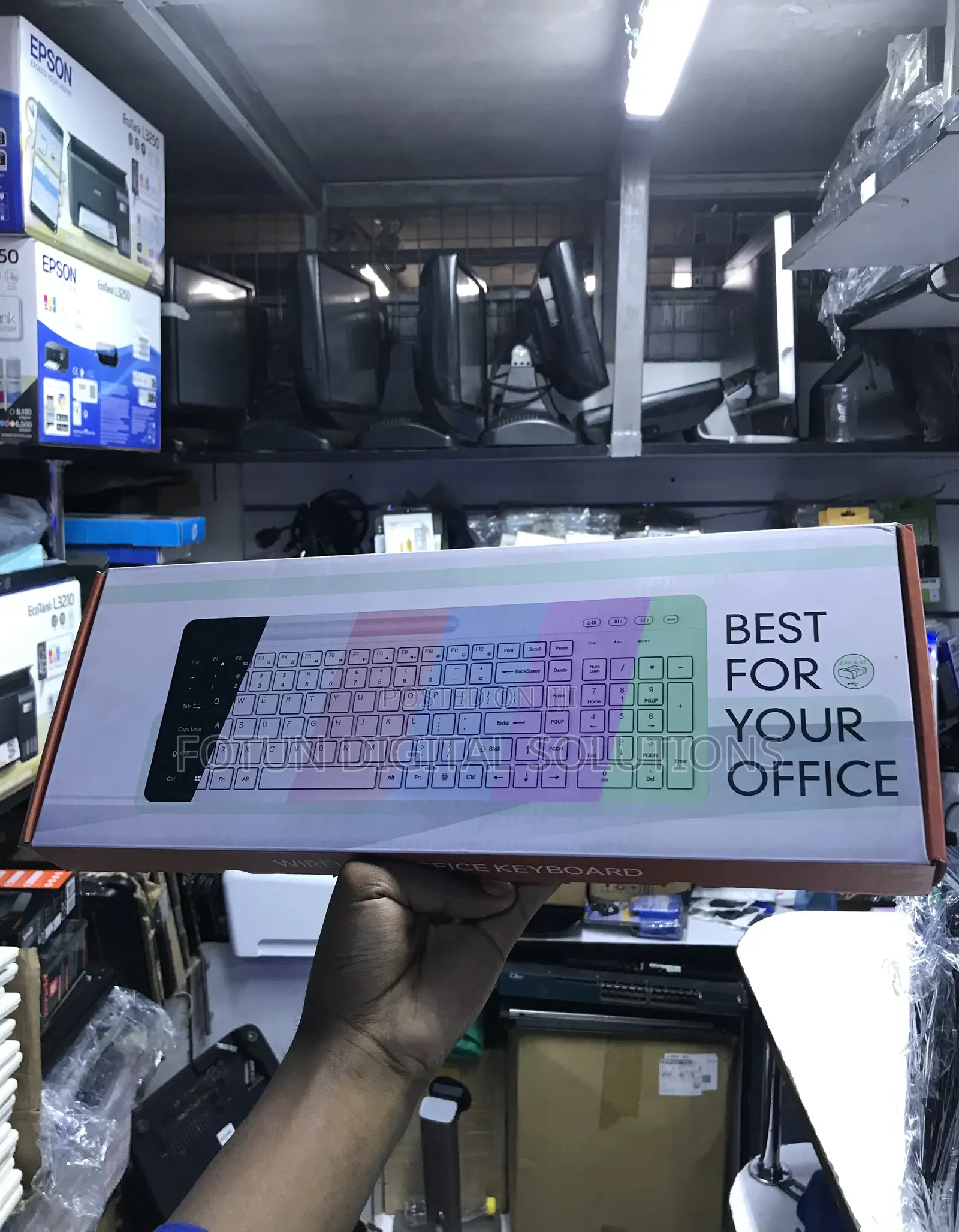 Wireless Desktop Keyboard - Full Size With Quiet Keys