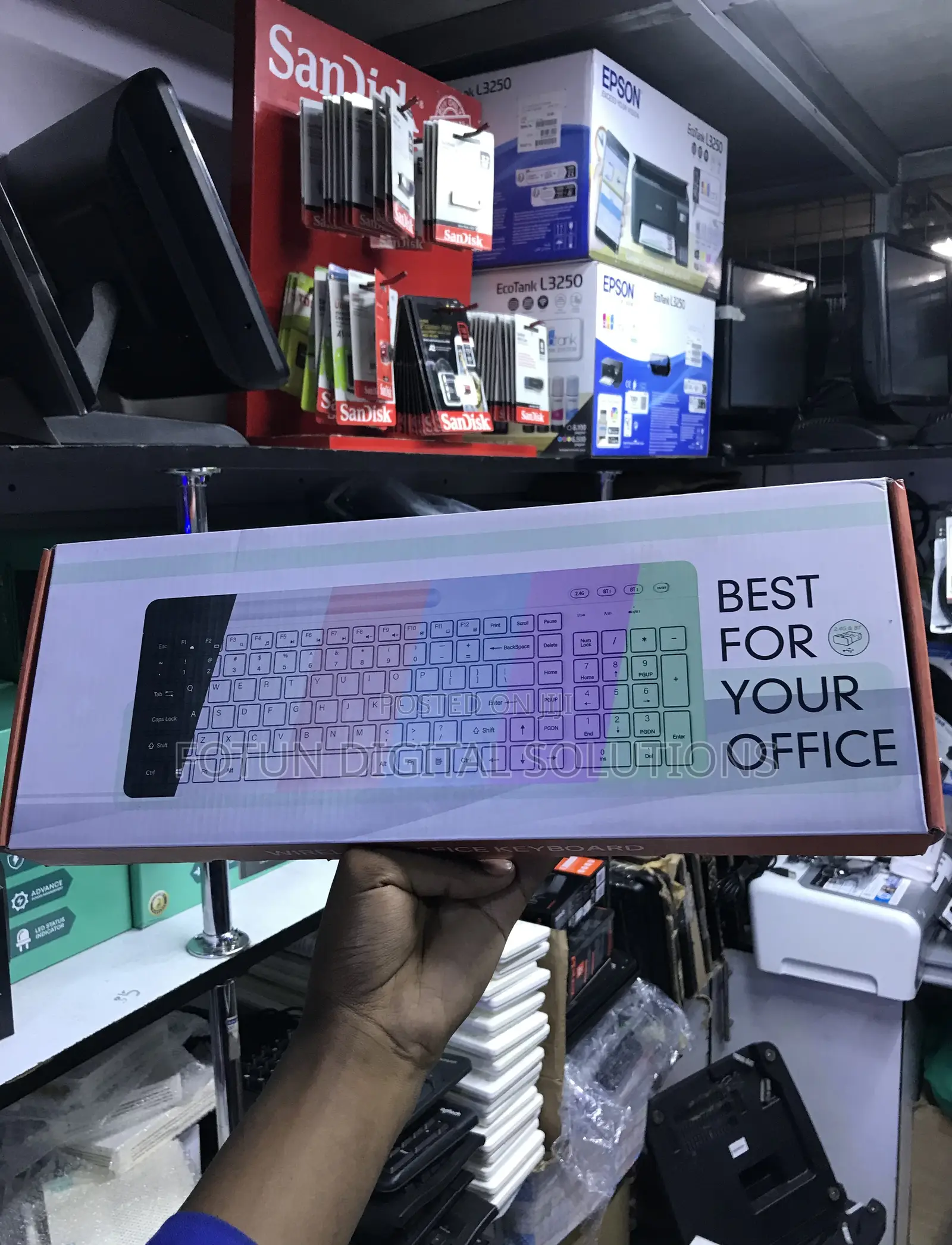 Slim Wireless Keyboard - Ultra-Thin Modern Design