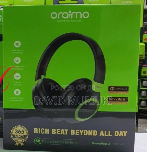 Oraimo Boompop 2 Ohp-610 60hrs Playtime Headphones