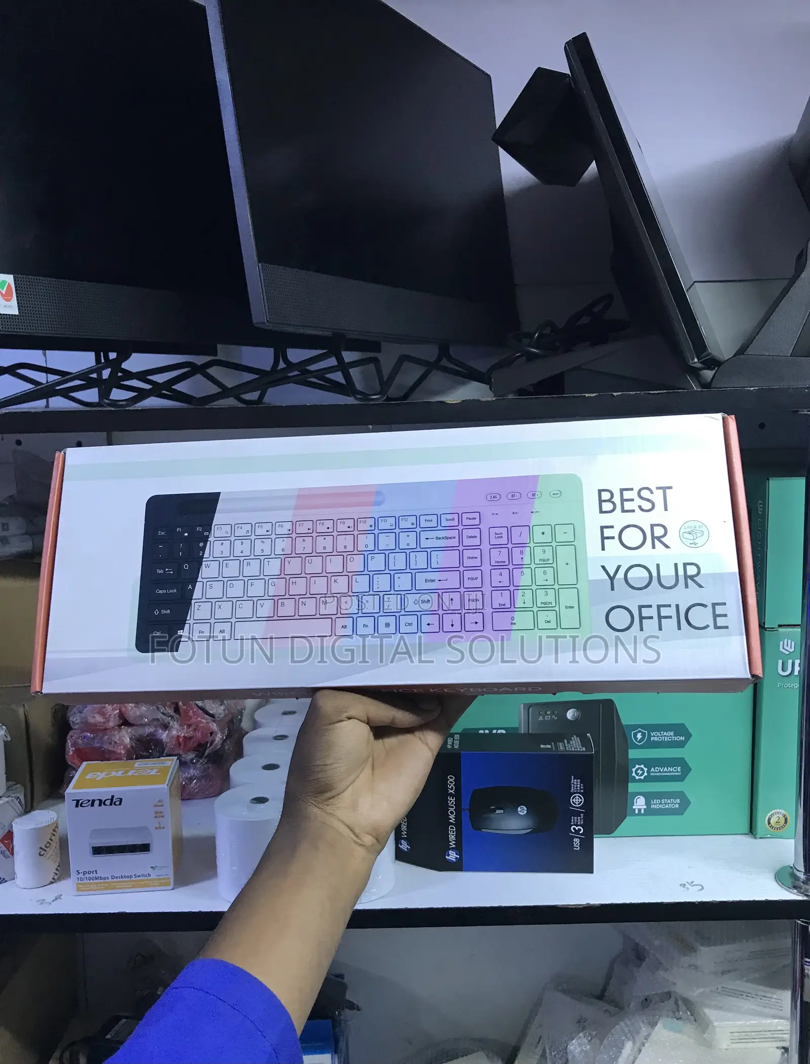 Wireless Bluetooth Keyboard - Connect to Devices With Bt