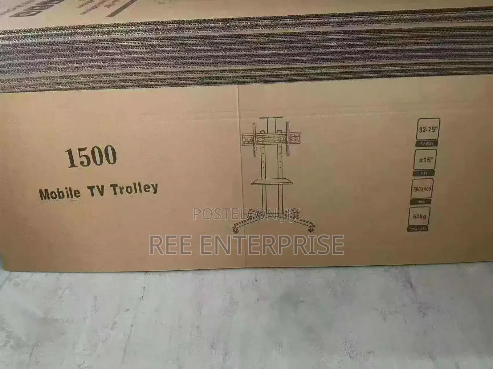 Mobile Tv Trolley Fit 32-75 Brand New With Wall Mount