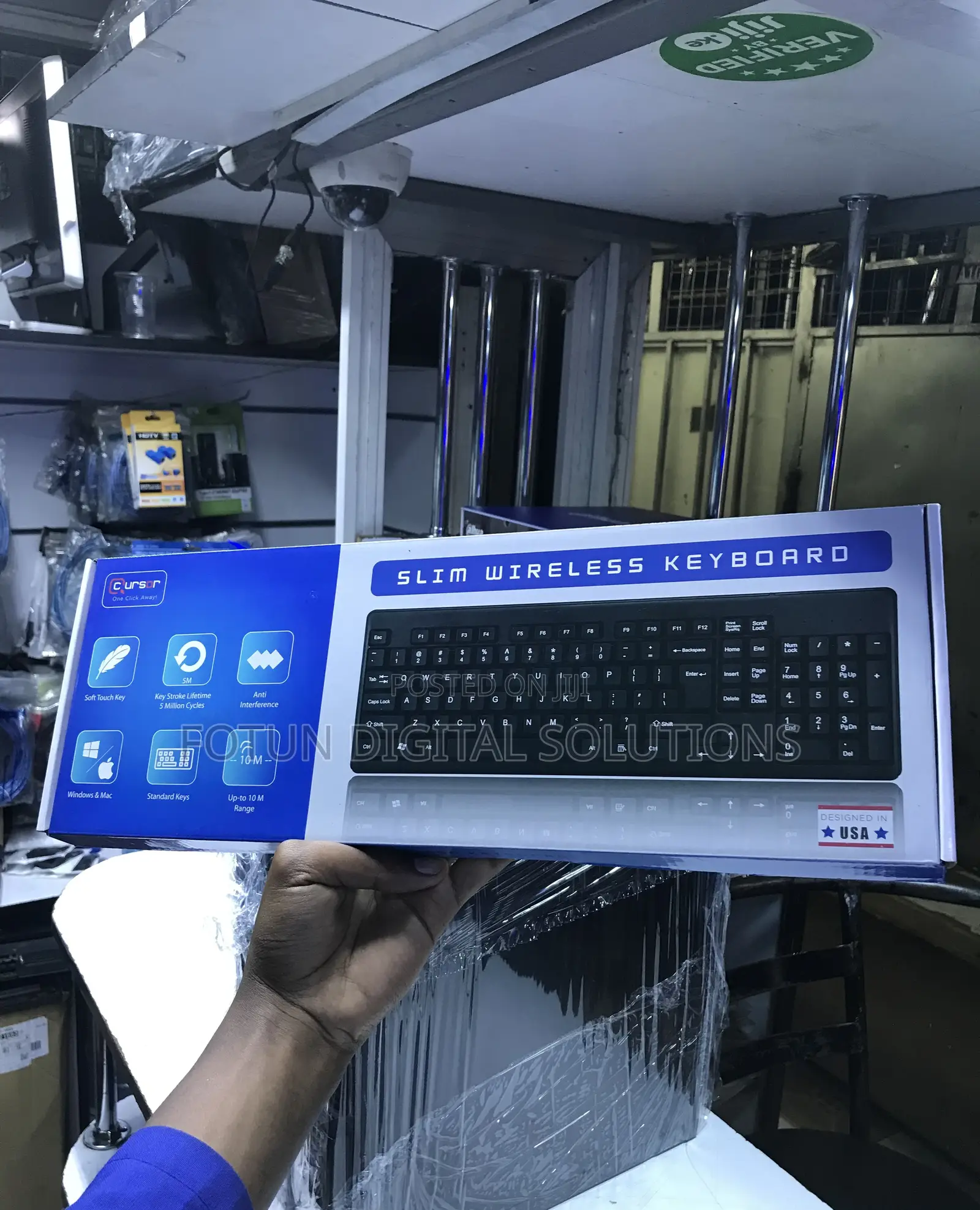 Slim Wireless Keyboard - Ultra-Portable for Laptop Desktop