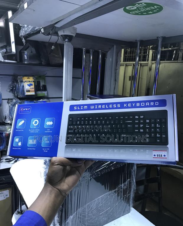 Slim Wireless Keyboard - Ultra-Portable for Laptop Desktop