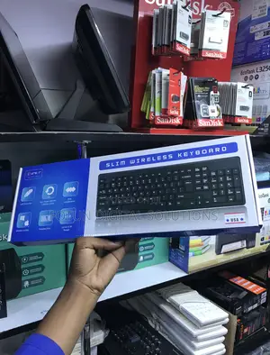 Slim Wireless Keyboard - Modern Minimalist for Clean Desks