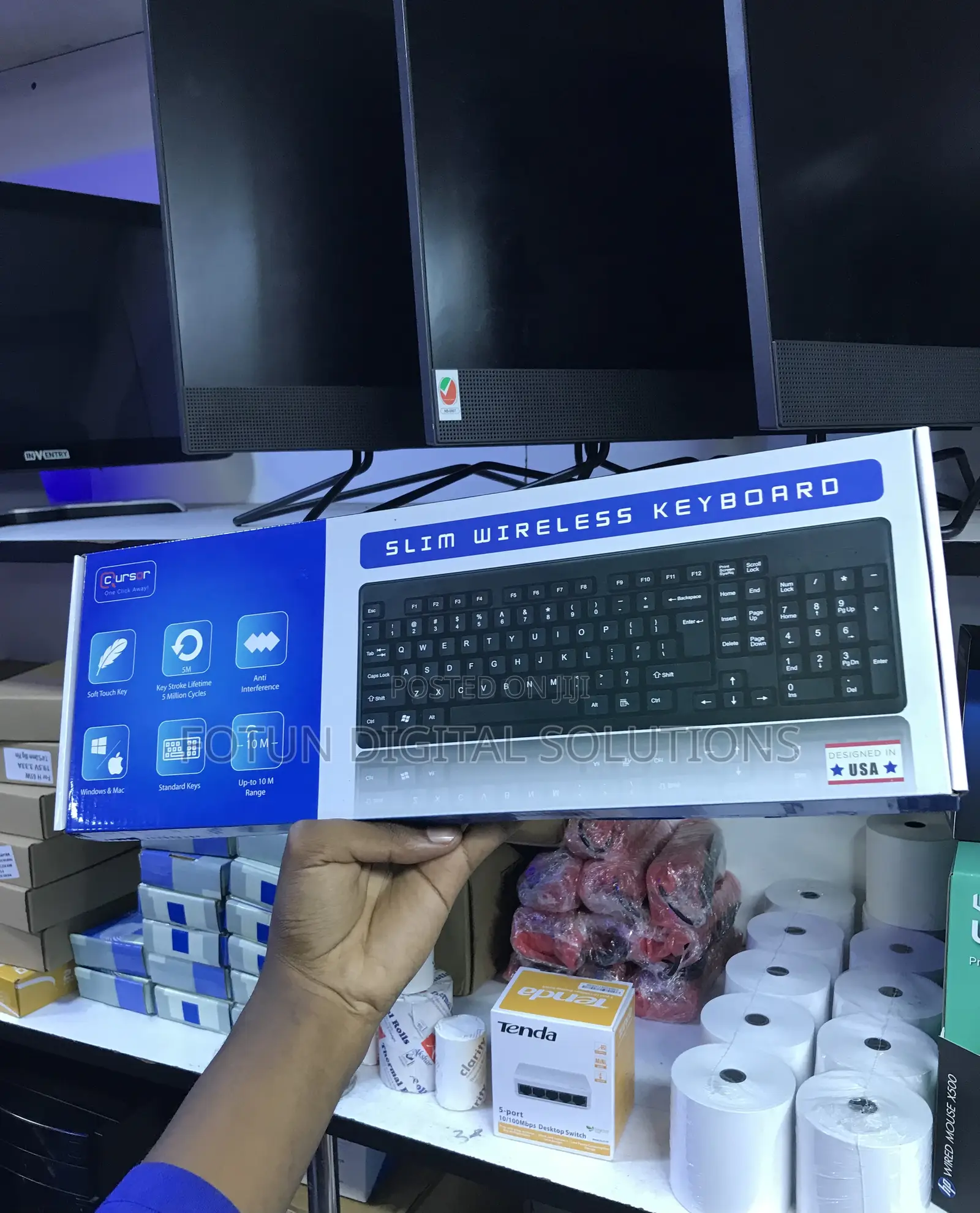 Slim Bluetooth Keyboard - Connect to Devices Seamlessly