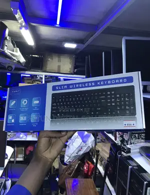 Slim Silent Wireless Keyboard - Quiet Ergonomic Typing