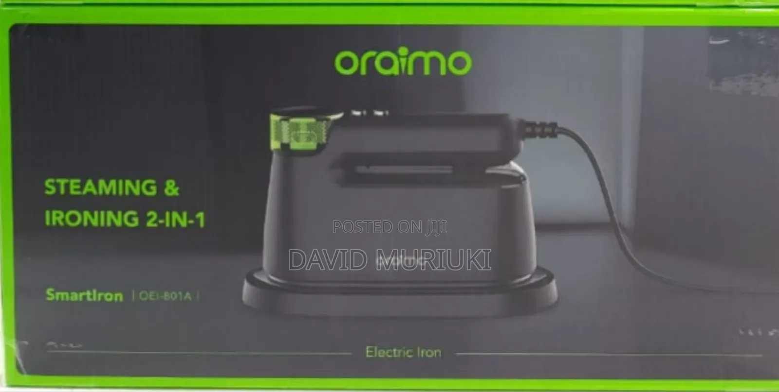 Oraimo Smart Iron Oei-801a 1740w Steaming Ironing 2-in-1