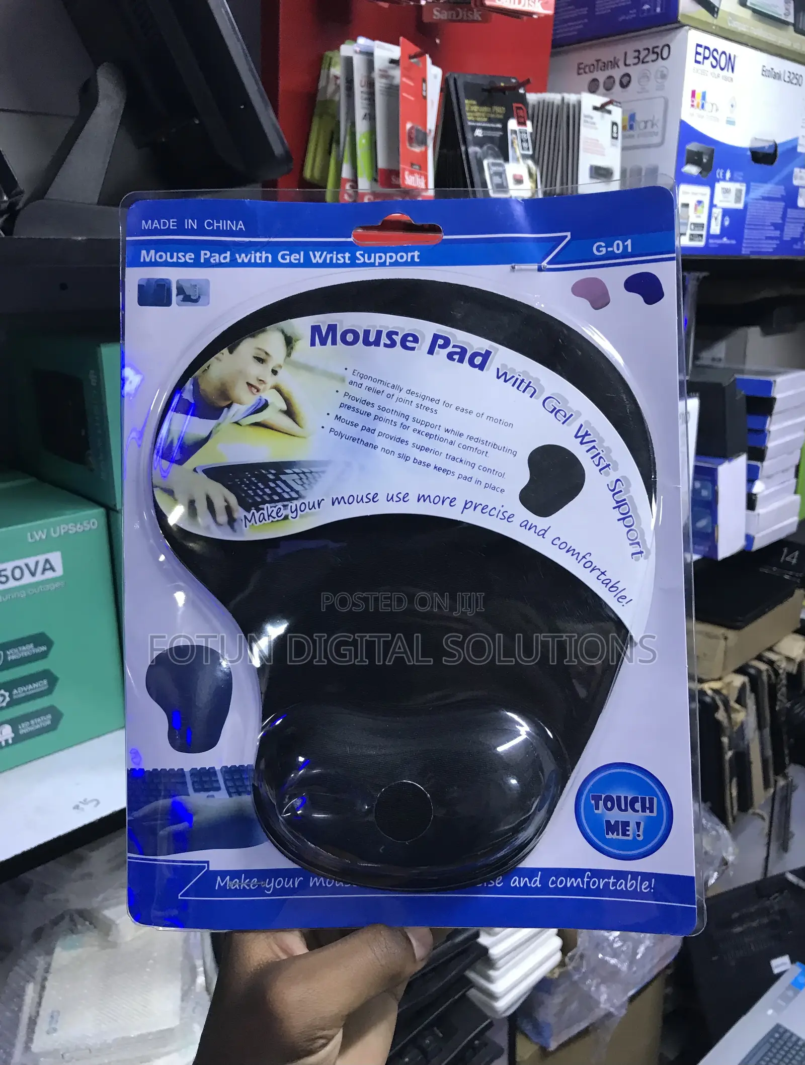 Mousepad With Gel Wrist Support - Ergonomic Comfort for Long Hours
