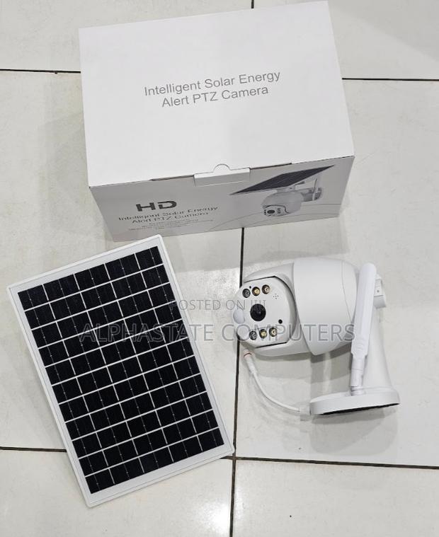 Ubox 4mp Hd Solar 4g Simcard/ Wireless Solar Power CCTV PTZ Camera